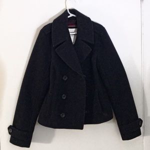 Abercrombie Kids Navy Blue Button Up Jacket
